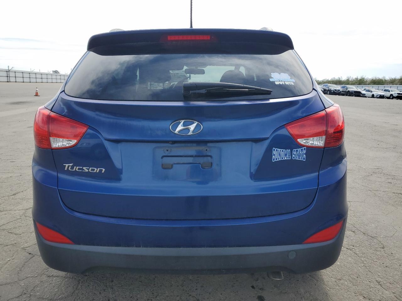 2014 Hyundai Tucson VIN KM8JU3AG2EU893192 Copart auction photo, front end damage thumbnail 6