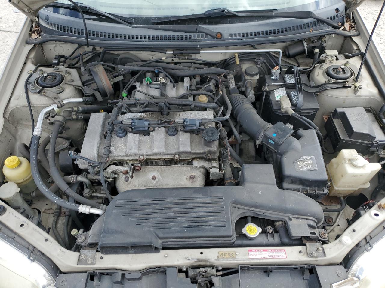 2001 Mazda Protege VIN JM1BJ225910465548 Copart auction photo, side damage thumbnail 13