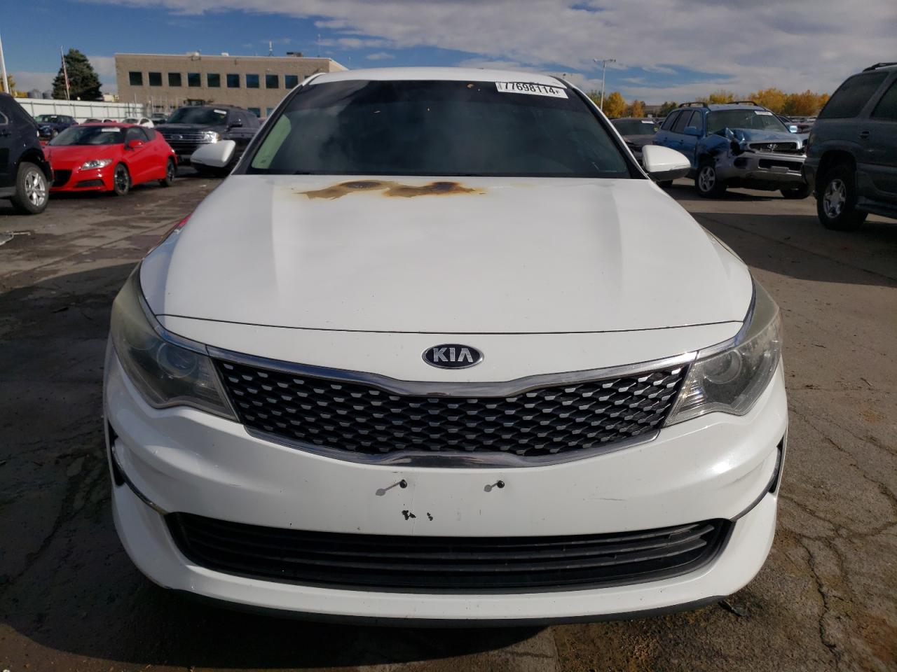 2017 KIA Optima VIN 5XXGU4L30HG143606 Copart auction photo, burn - engine / burn damage thumbnail 5