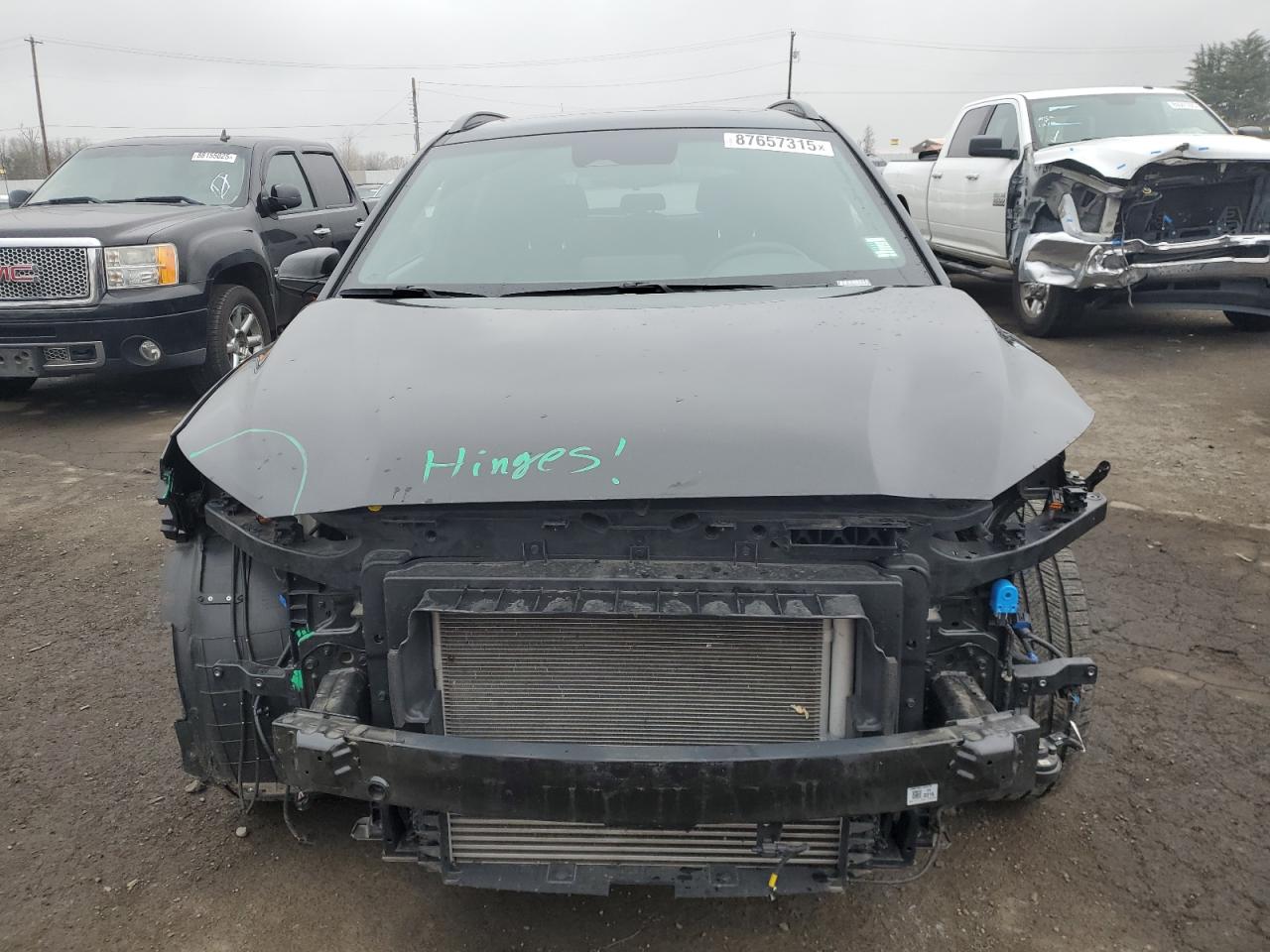 2023 Hyundai Kona VIN KM8K3CA39PU007313 Copart auction photo, front end / side damage thumbnail 5