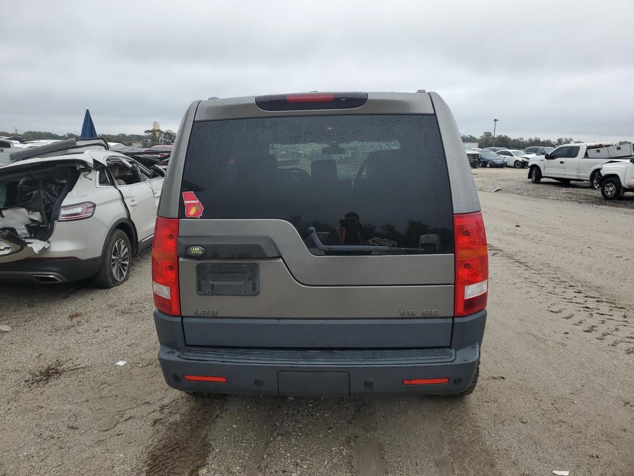 2008 Land Rover LR3 VIN SALAE25468A453440 Copart auction photo, side damage thumbnail 6