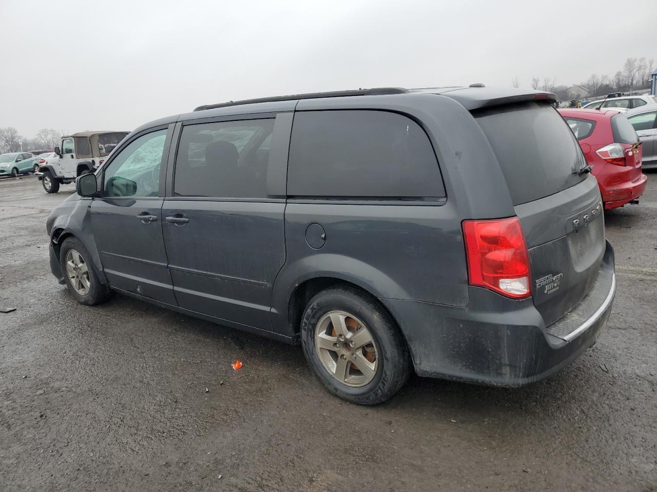 2011 Dodge Caravan VIN 2D4RN3DG0BR683427 Copart auction photo, front end / top/roof damage thumbnail 2