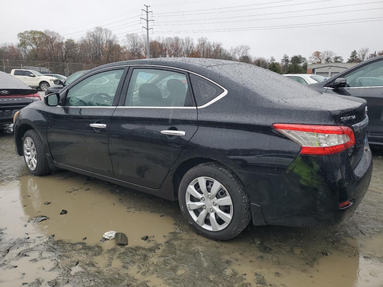 2014 Nissan Sentra VIN 3N1AB7AP0EL616684 Copart auction photo, rear end / side damage thumbnail 2