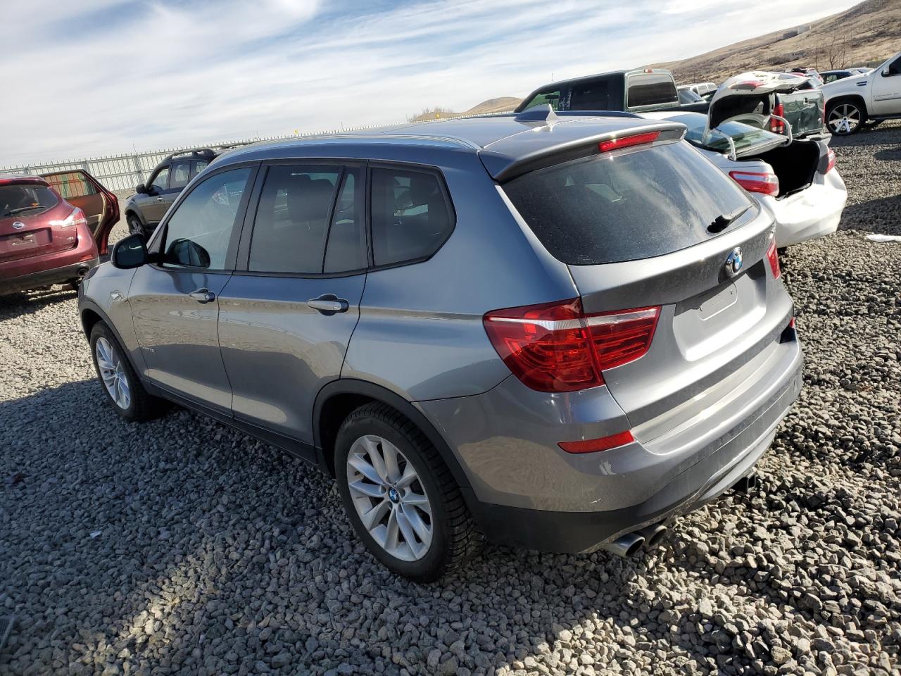2017 BMW X3 VIN 5UXWX9C57H0D96538 Copart auction photo, side damage thumbnail 2