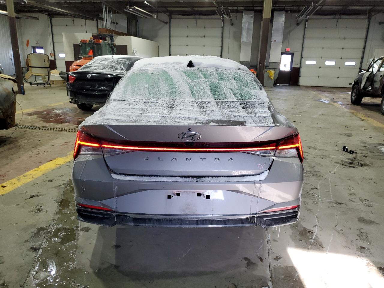 2021 Hyundai Elantra VIN KMHLN4AG9MU130645 Copart auction photo, all over damage thumbnail 6