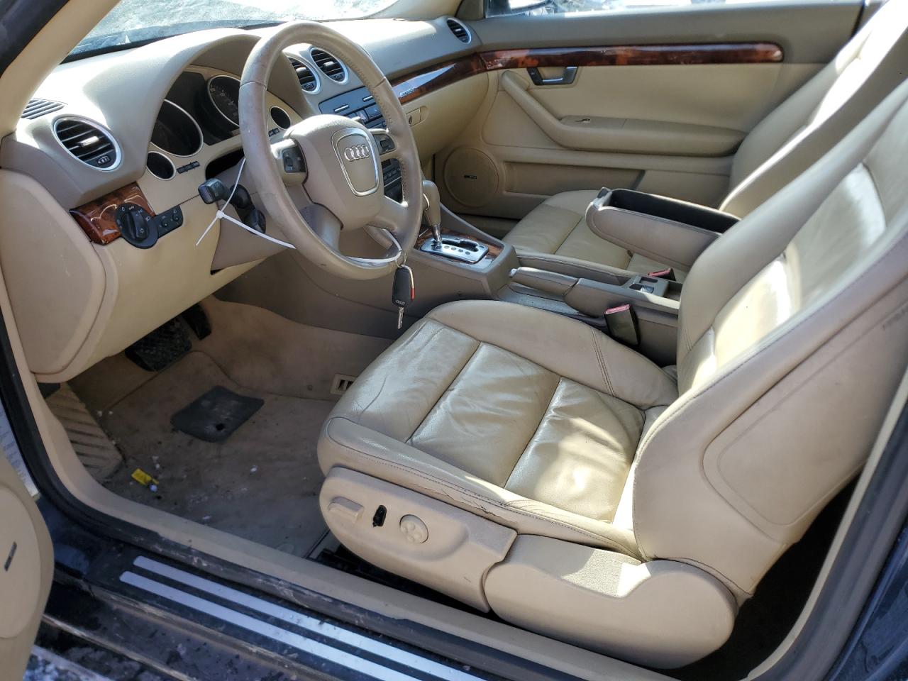 2009 Audi A4 VIN WAUDF48H59K009602 Copart auction photo, side / front end damage thumbnail 7