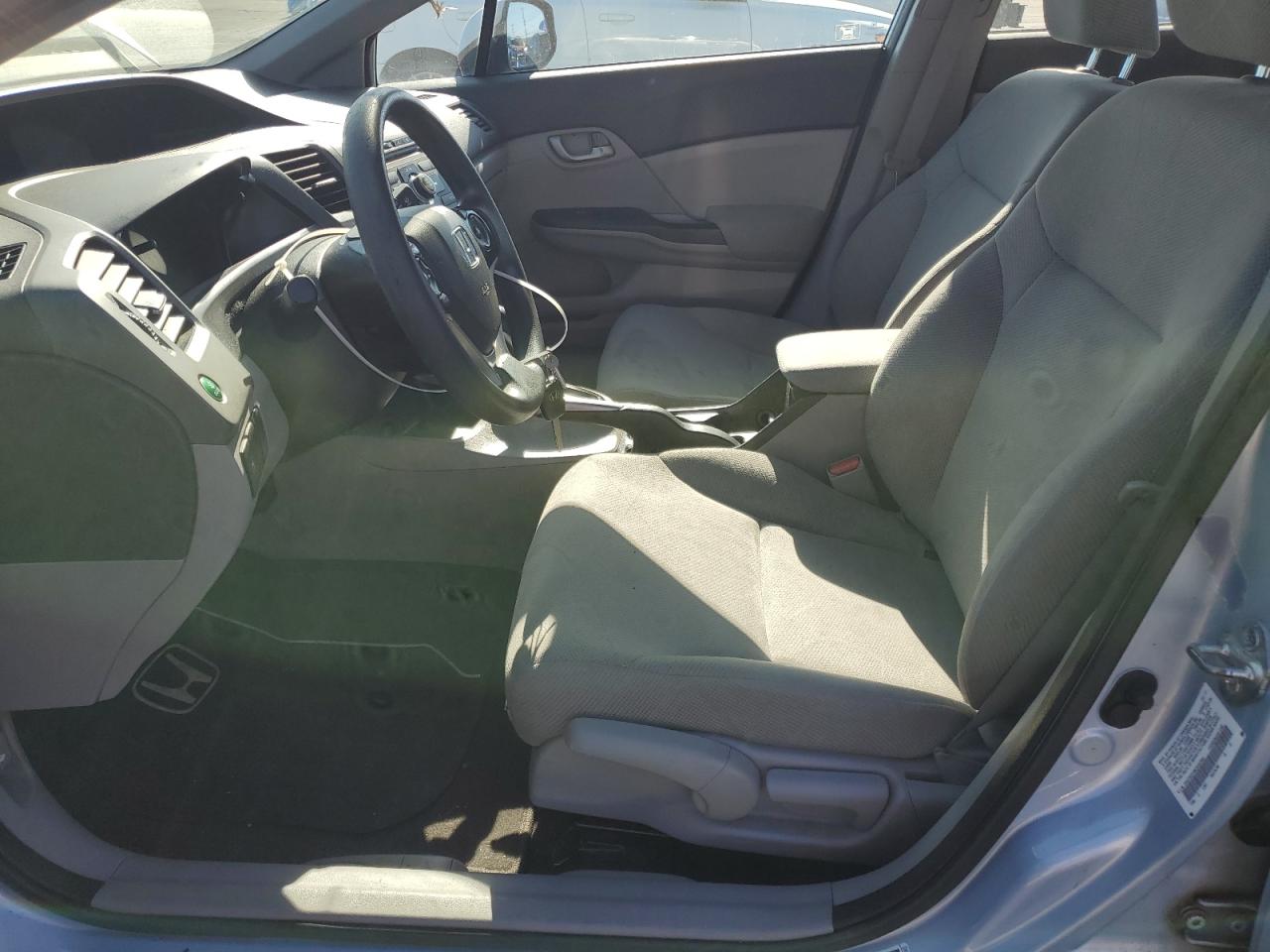 2012 Honda Civic VIN 2HGFB2F58CH502081 Copart auction photo, side / rear end damage thumbnail 7