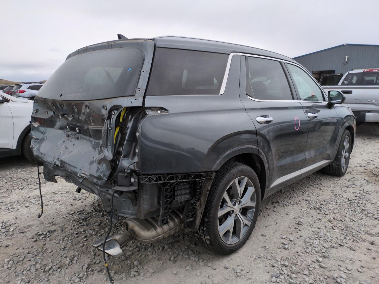 2021 Hyundai Palisade VIN KM8R5DHE2MU237678 Copart auction photo, rear end damage thumbnail 3