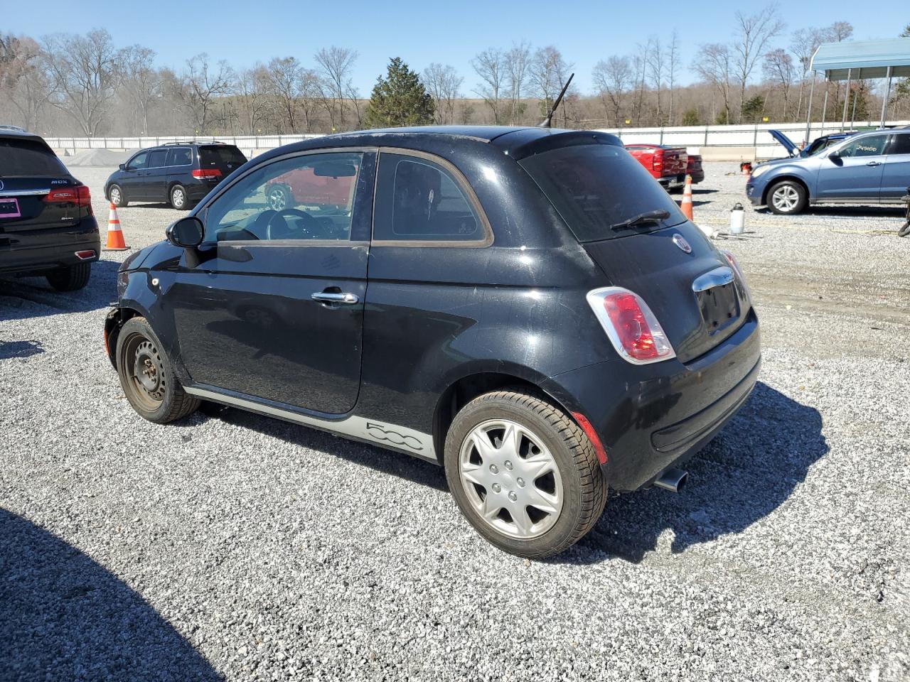 2015 Fiat 500 VIN 3C3CFFAR9FT750069 Copart auction photo, front end damage thumbnail 2