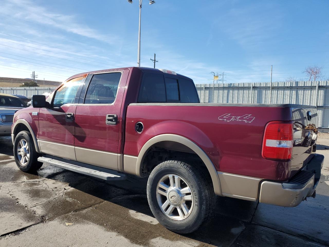 2004 Ford F-150 VIN 1FTPW14554KC57609 Copart auction photo, front end / rear end damage thumbnail 2
