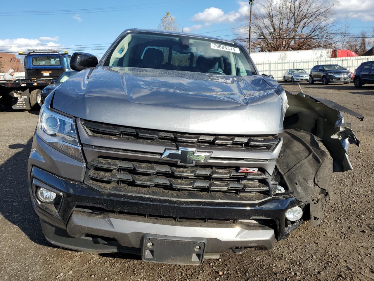 2022 Chevrolet Colorado VIN 1GCGTDEN2N1171416 Copart auction photo, front end / frame damage damage thumbnail 5