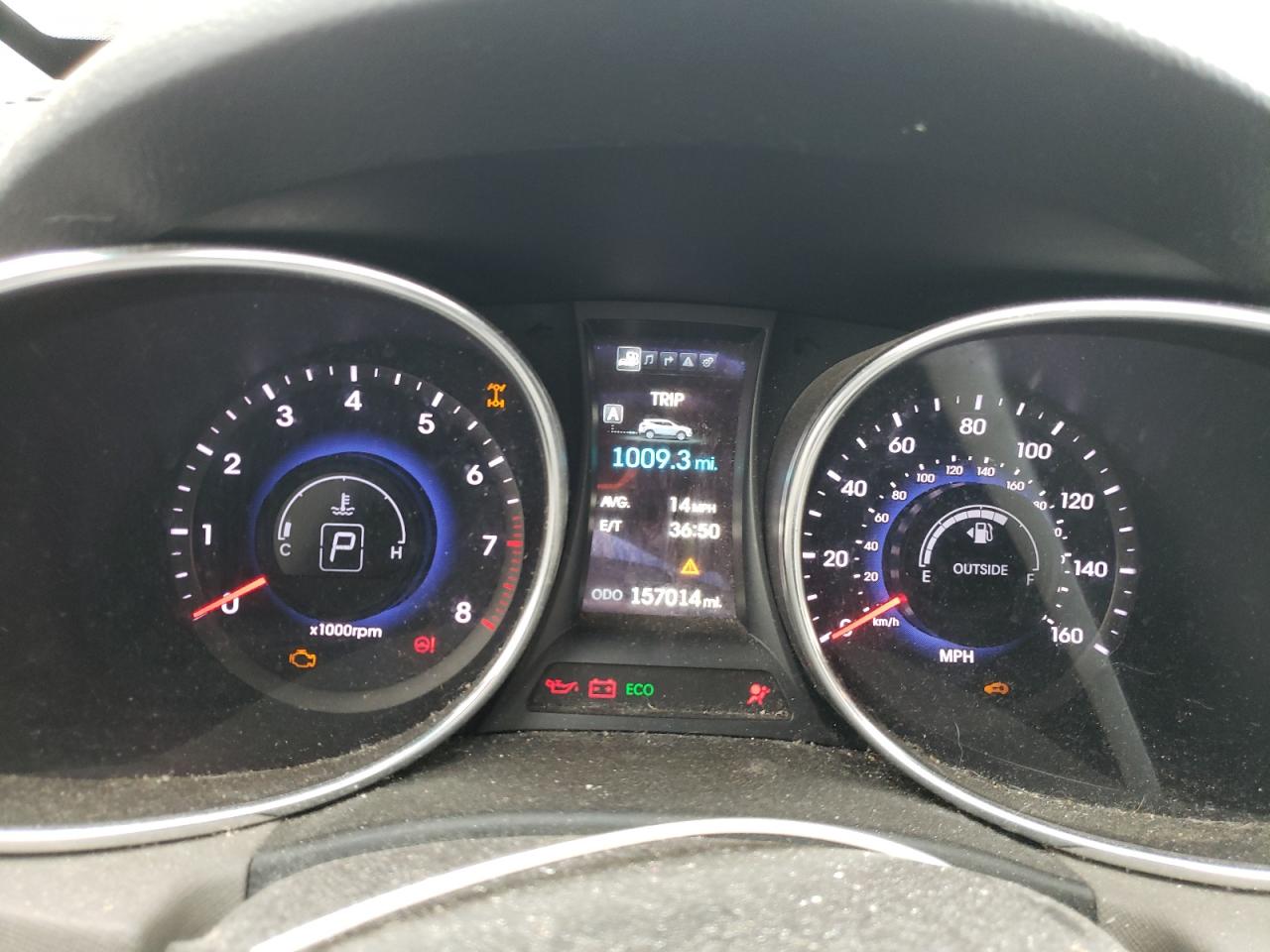 2014 Hyundai Santa Fe VIN 5XYZUDLAXEG215331 Copart auction photo, front end / minor dent/scratches damage thumbnail 9