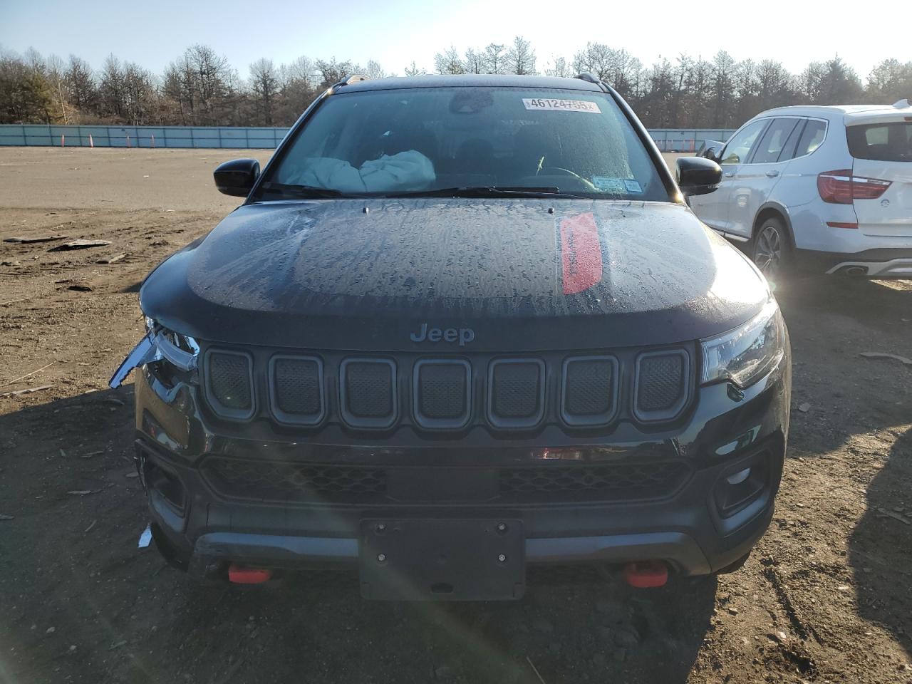 2022 Jeep Compass VIN 3C4NJDDB9NT202965 Copart auction photo, front end / minor dent/scratches damage thumbnail 5