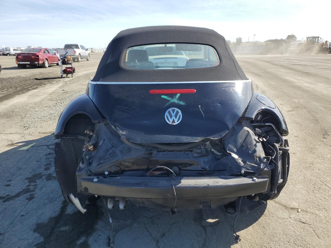 2007 Volkswagen Beetle VIN 3VWRG31Y07M419897 Copart auction photo, rear end damage thumbnail 6