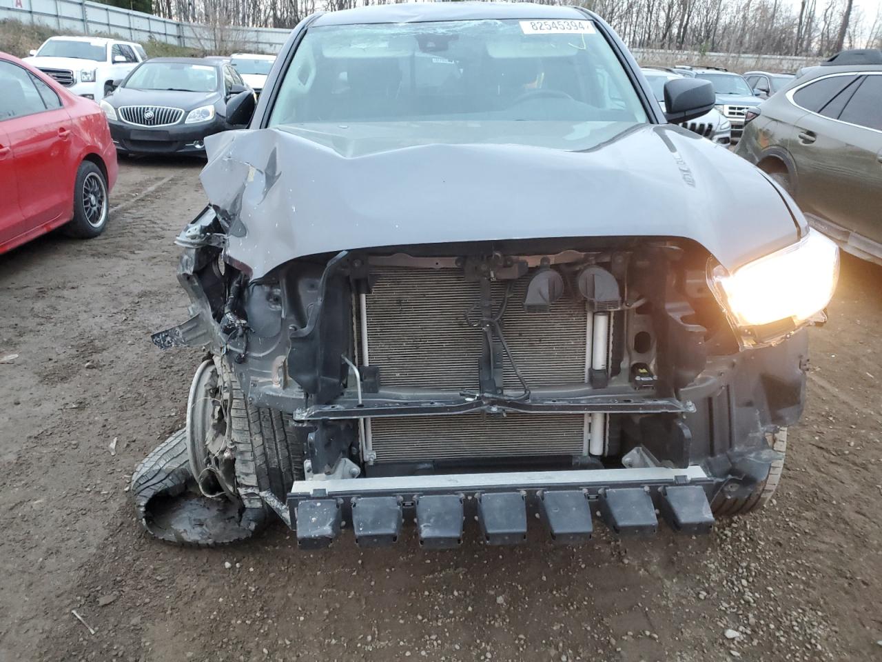 2022 Toyota Tacoma VIN 3TYSZ5AN3NT076682 Copart auction photo, front end / all over damage thumbnail 5