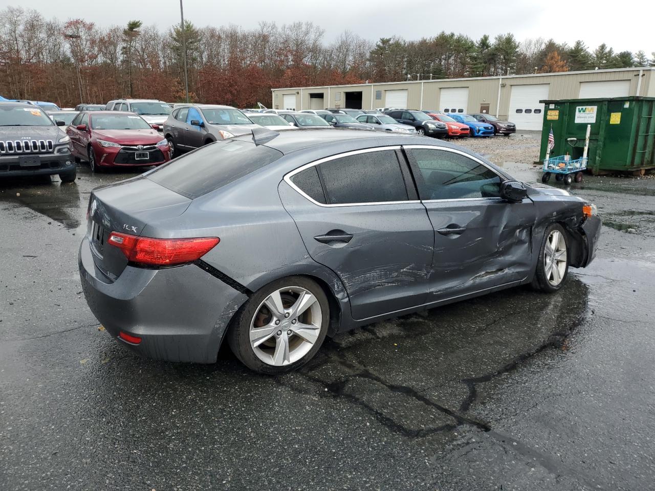 2013 Acura ILX VIN 19VDE1F57DE002202 Copart auction photo, side / front end damage thumbnail 3