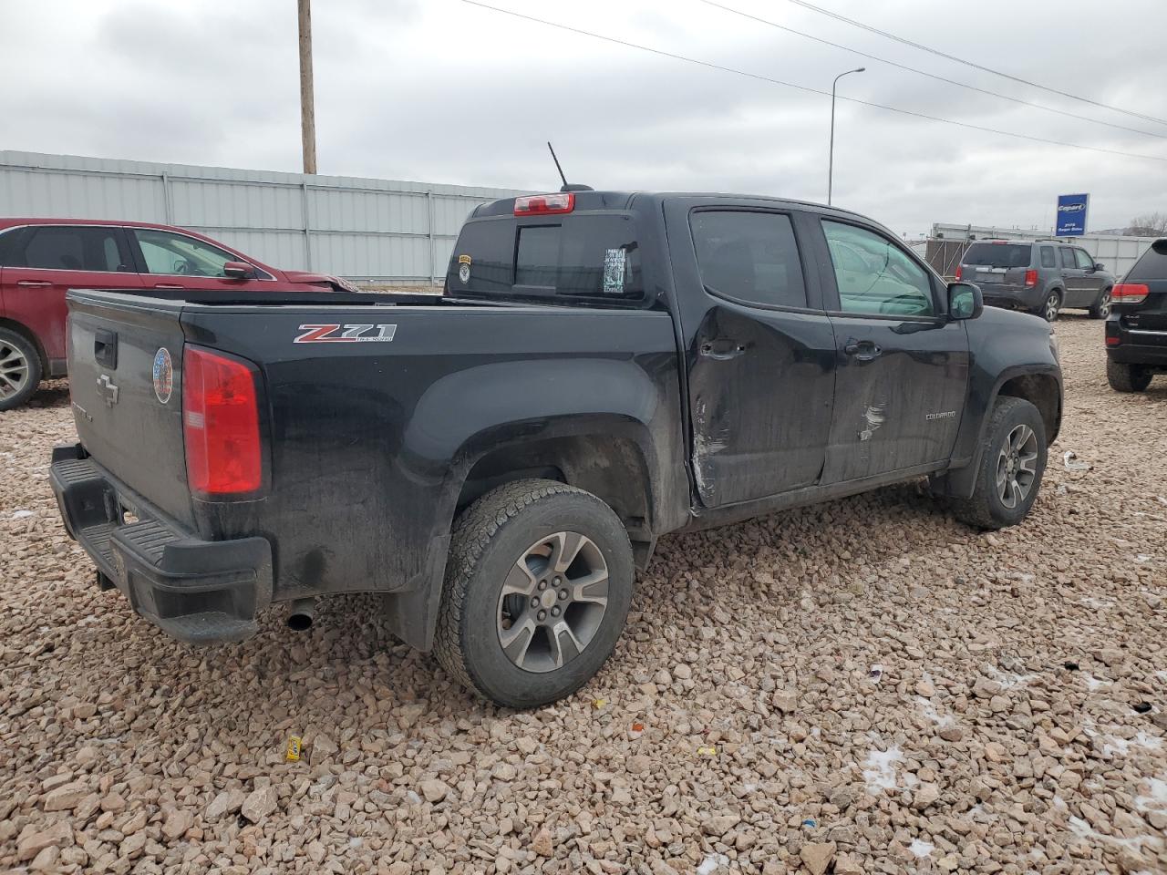 2019 Chevrolet Colorado VIN 1GCGTDENXK1296417 Copart auction photo, side damage thumbnail 3
