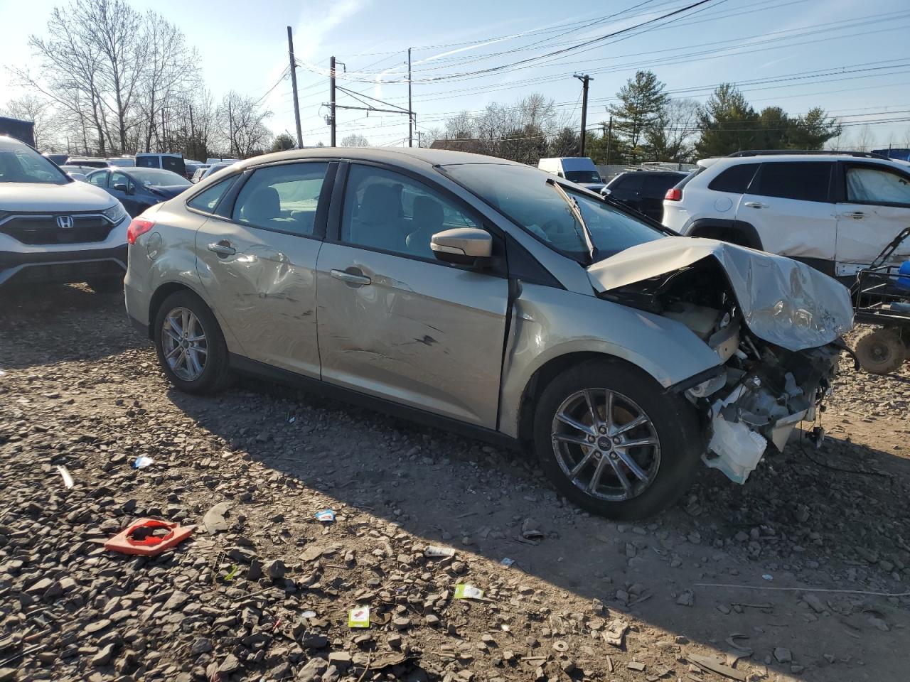 2016 Ford Focus VIN 1FADP3F23GL257126 Copart auction photo, front end / side damage thumbnail 4