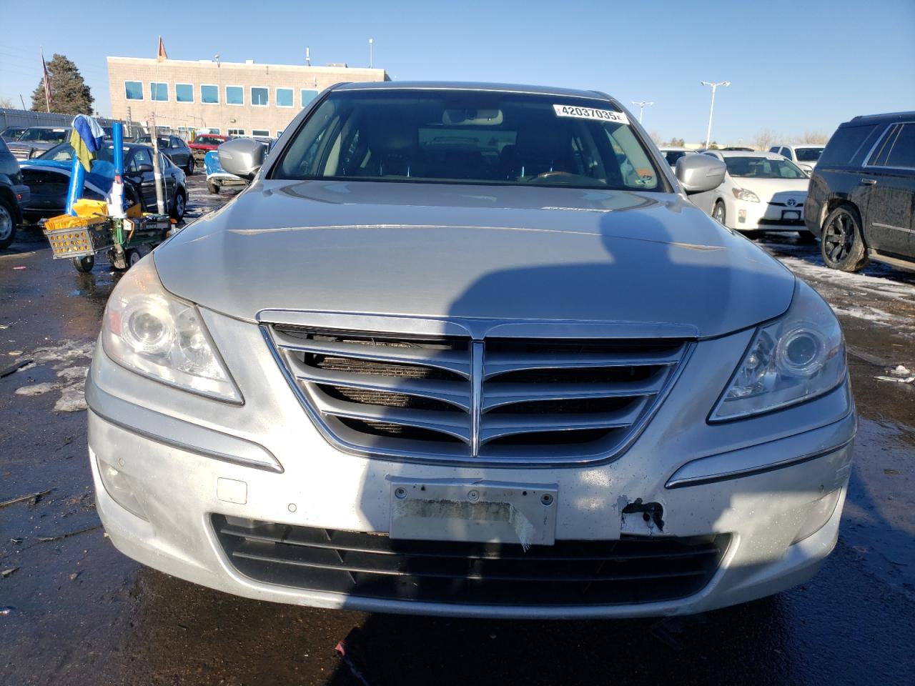2009 Hyundai Genesis VIN KMHGC46F39U047114 Copart auction photo, rear end / hail damage thumbnail 5