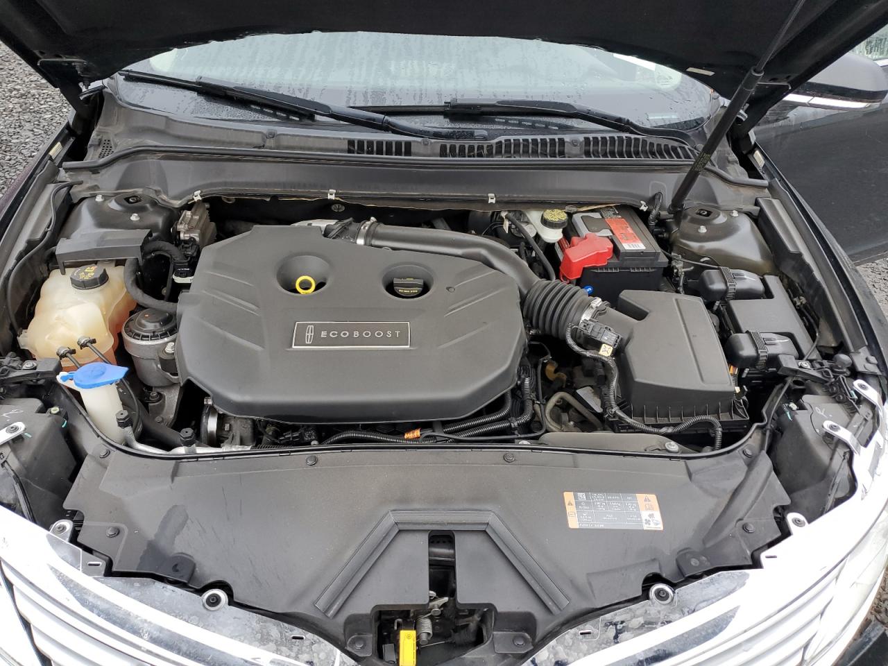 2013 Lincoln MKZ VIN 3LN6L2G91DR818971 Copart auction photo, front end / undercarriage damage thumbnail 11