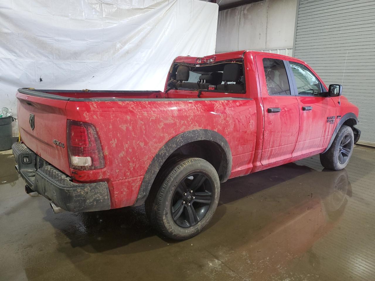2021 RAM 1500 VIN 1C6RR7GT9MS510130 Copart auction photo, rollover damage thumbnail 3