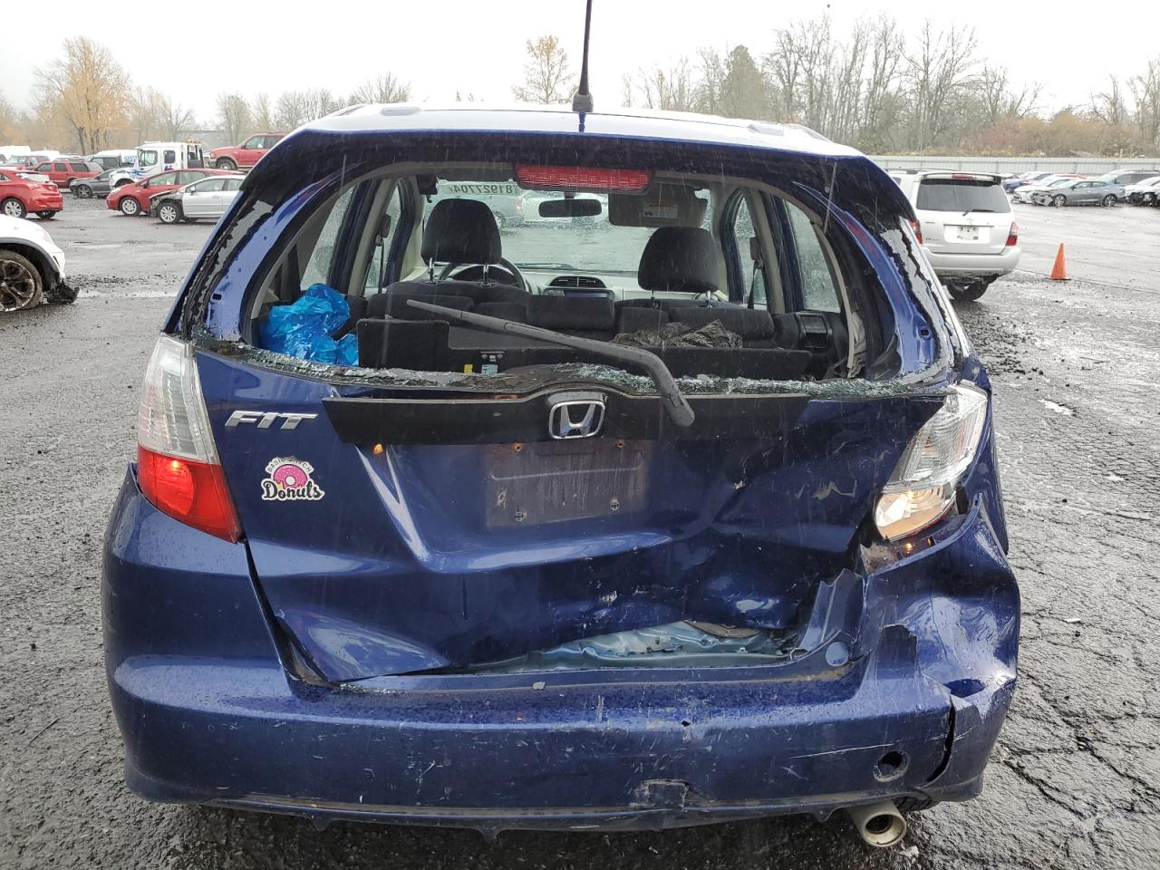 2012 Honda Fit VIN JHMGE8G56CC037698 Copart auction photo, rear end / front end damage thumbnail 6