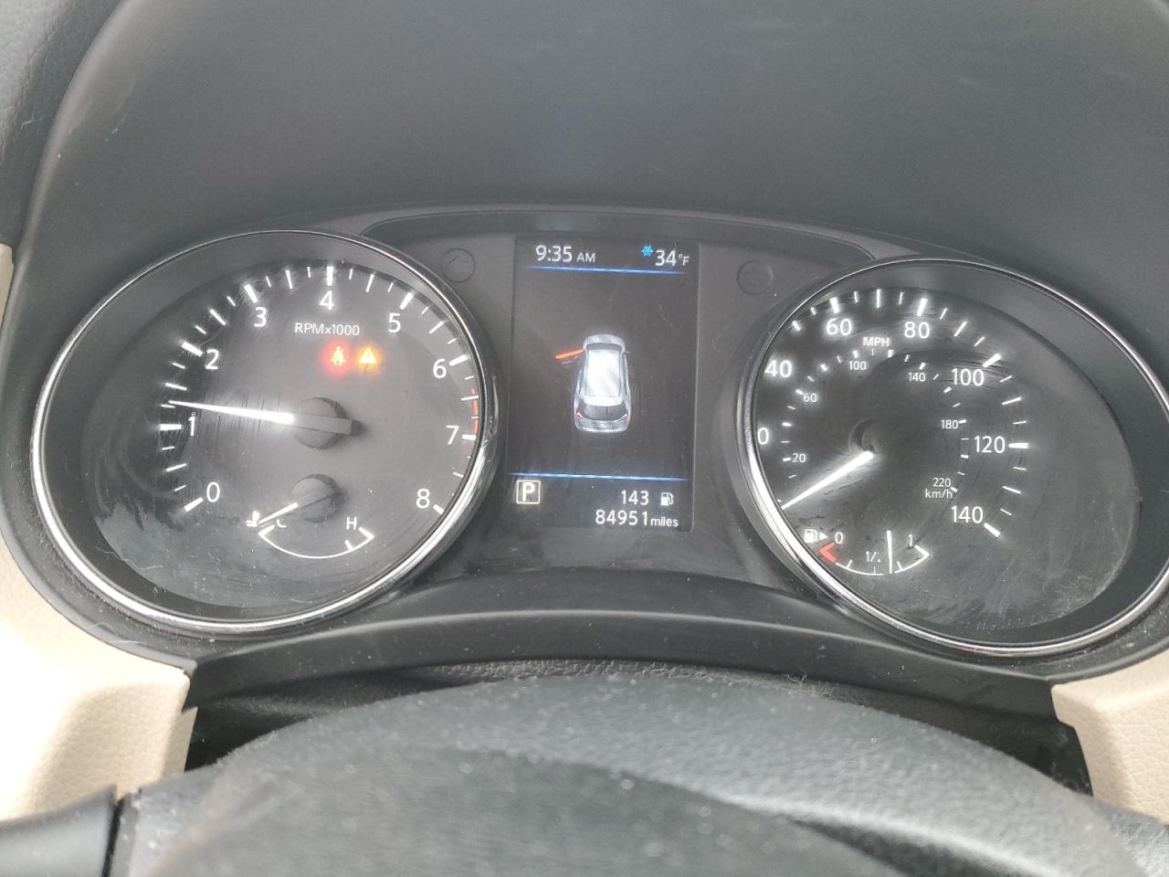2019 Nissan Rogue VIN 5N1AT2MV8KC717109 Copart auction photo, side damage thumbnail 9
