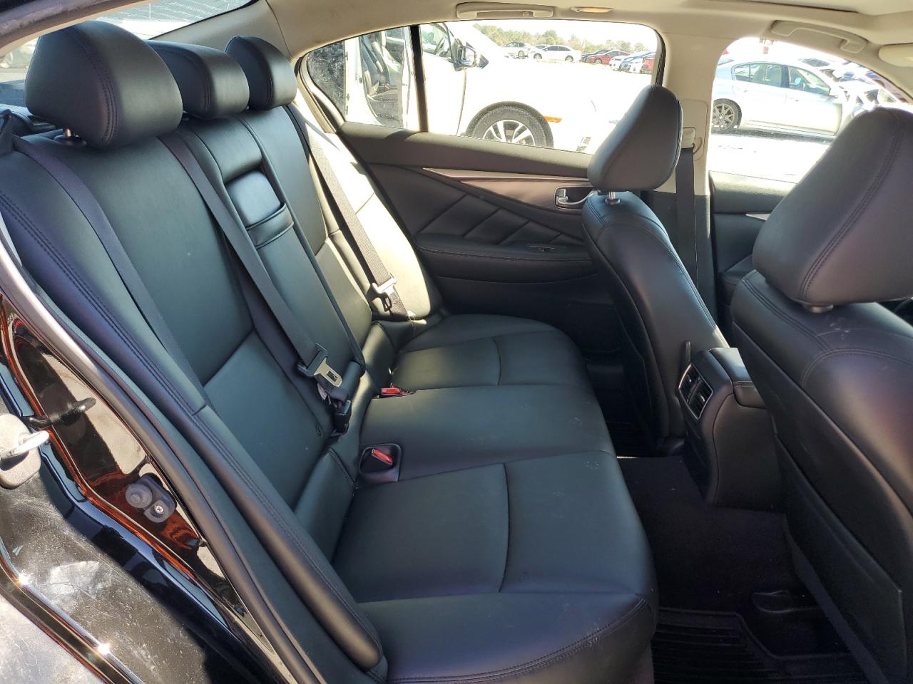 2015 Infiniti Q50 VIN JN1BV7AR3FM421814 Copart auction photo, front end / side damage thumbnail 10
