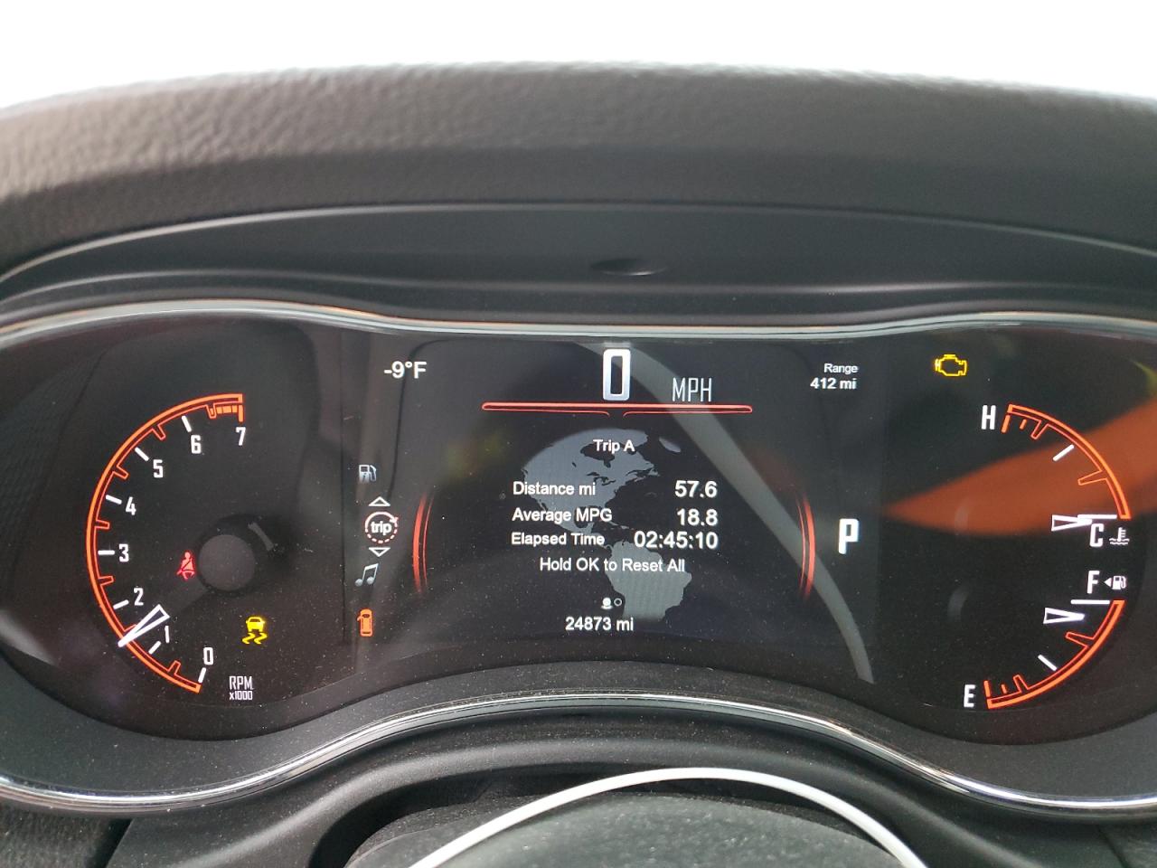 2014 Dodge Durango VIN 1C4RDJAGXEC412820 Copart auction photo, front end / rear end damage thumbnail 9