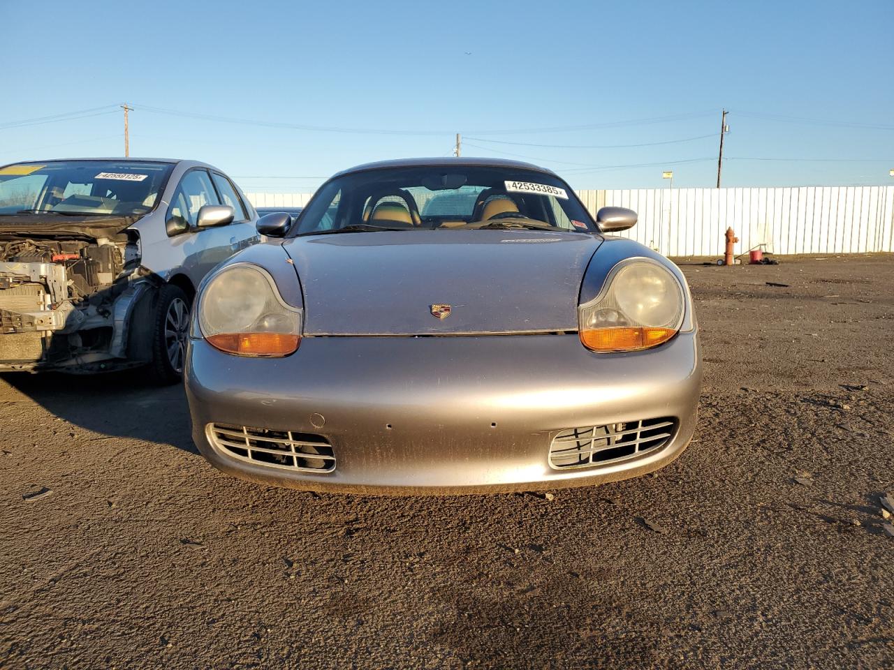 2001 Porsche Boxster VIN WP0CA29881U620183 Copart auction photo, front end / rear end damage thumbnail 5