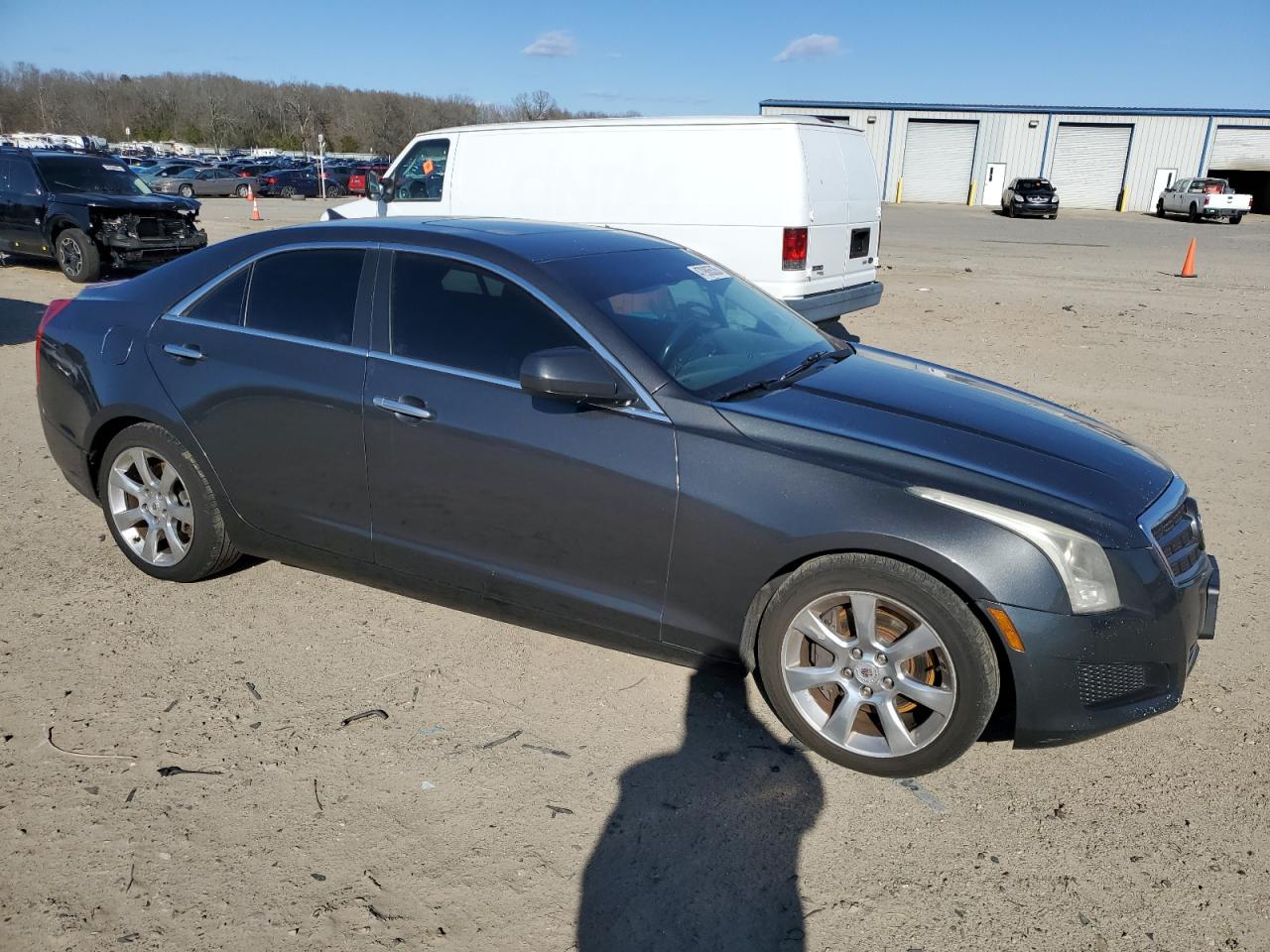 2014 Cadillac ATS VIN 1G6AA5RA1E0192050 Copart auction photo, rear end / side damage thumbnail 4
