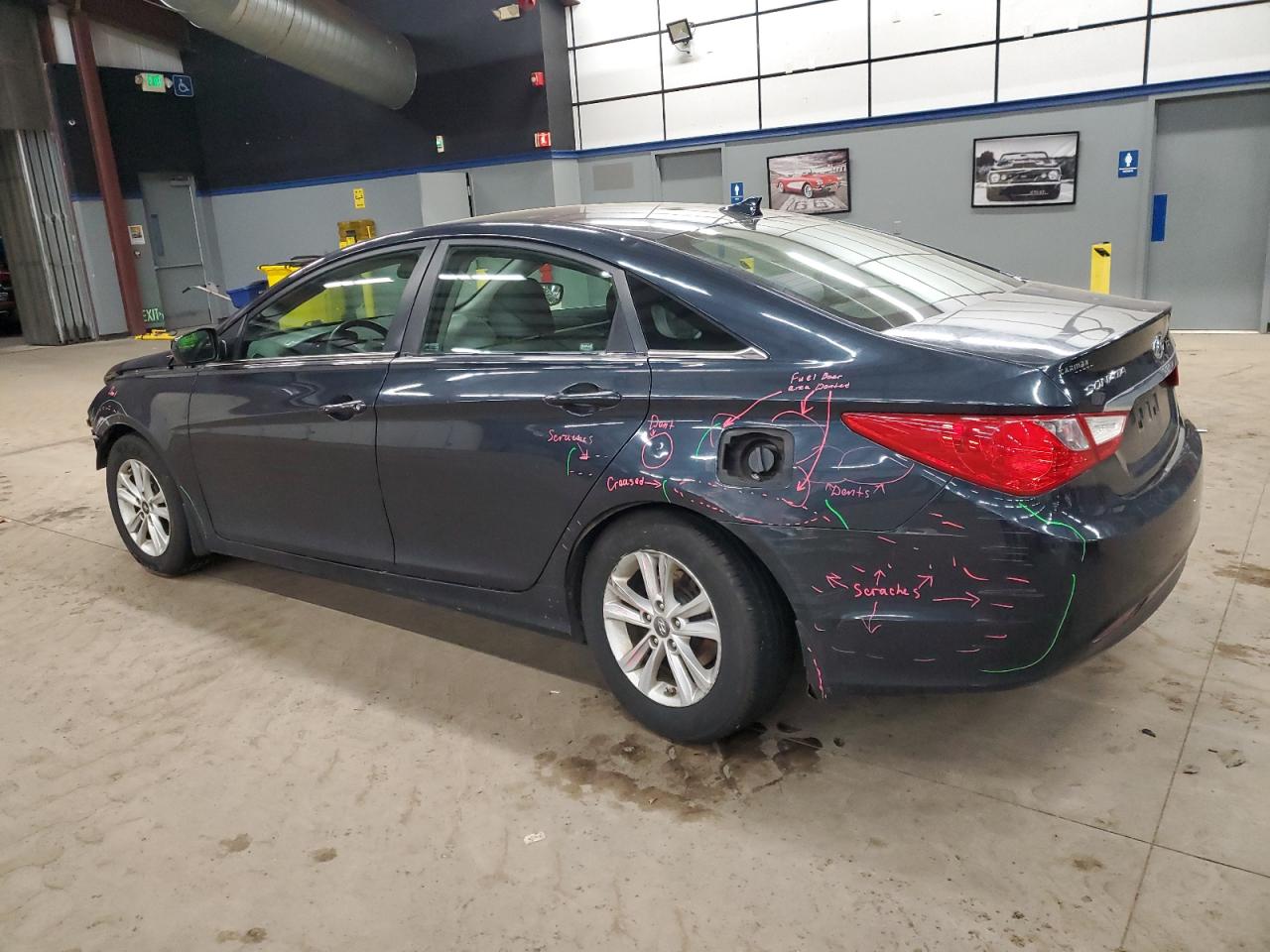 2012 Hyundai Sonata VIN 5NPEB4AC6CH387936 Copart auction photo, all over damage thumbnail 2