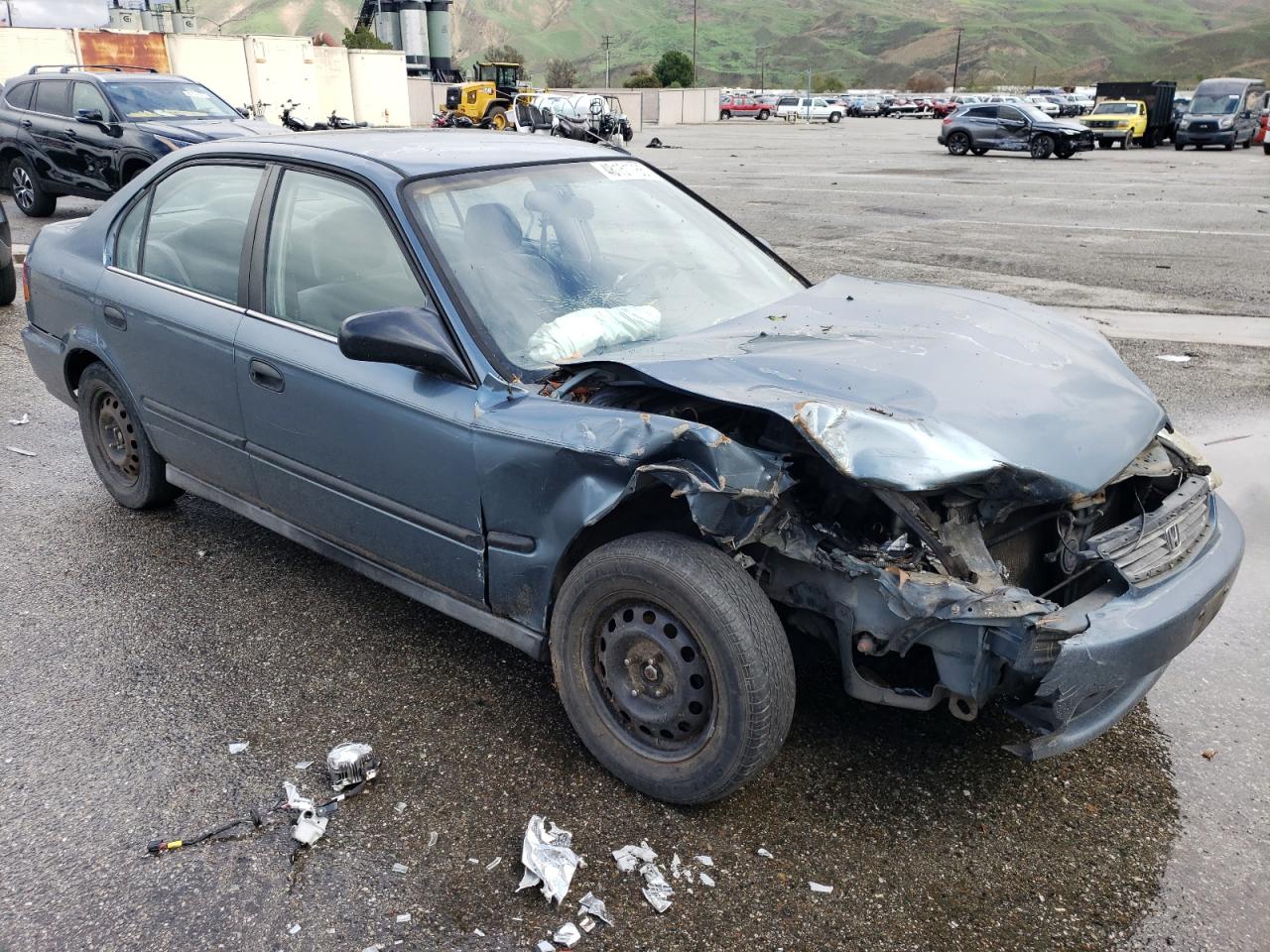 1996 Honda Civic VIN 2HGEJ6621TH525813 Copart auction photo, front end damage thumbnail 4