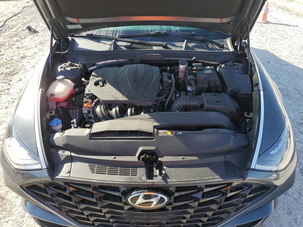 2021 Hyundai Sonata VIN KMHL64JA5MA146139 Copart auction photo, side damage thumbnail 11