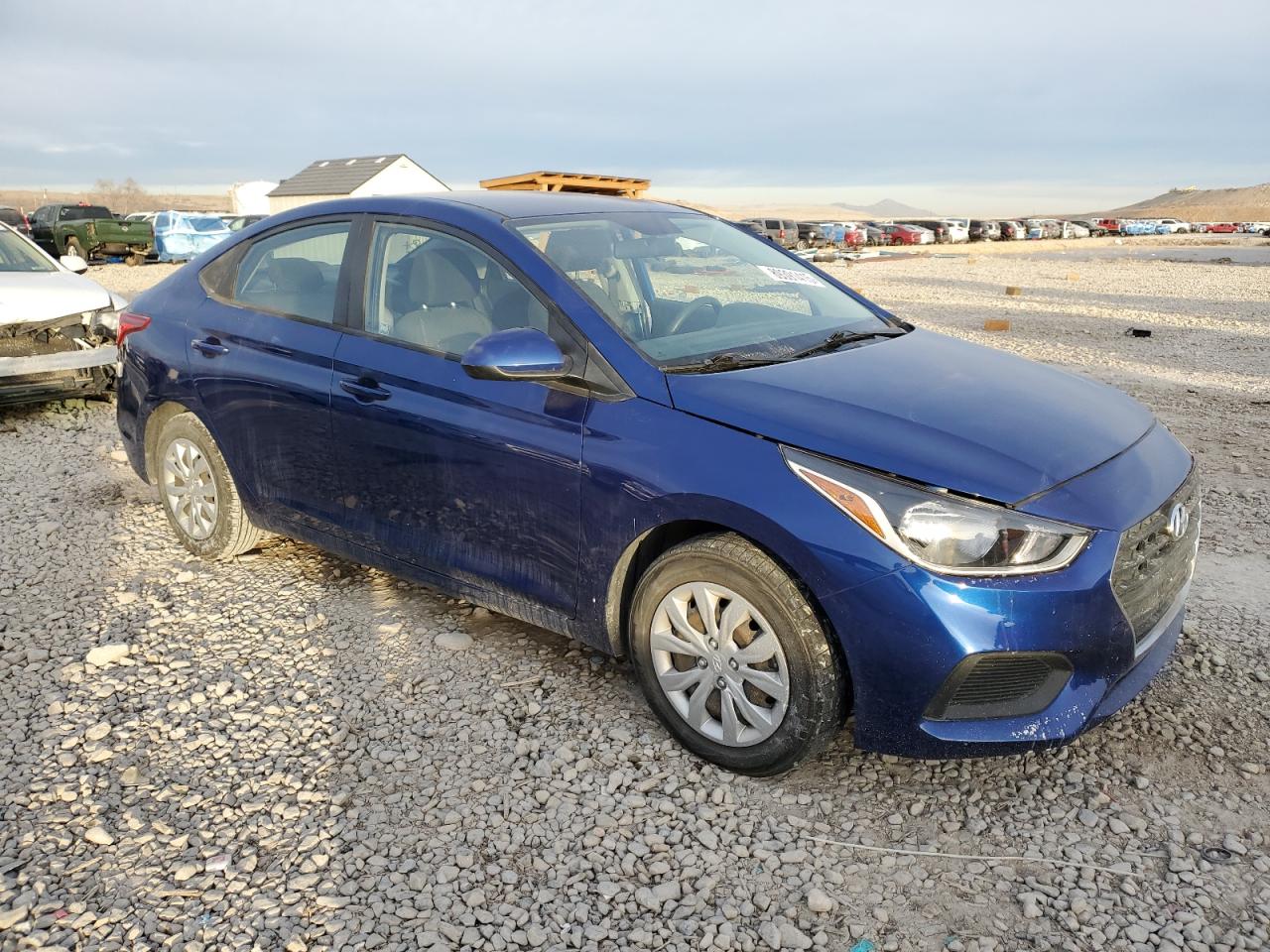 2020 Hyundai Accent VIN 3KPC24A69LE115449 Copart auction photo, side damage thumbnail 4