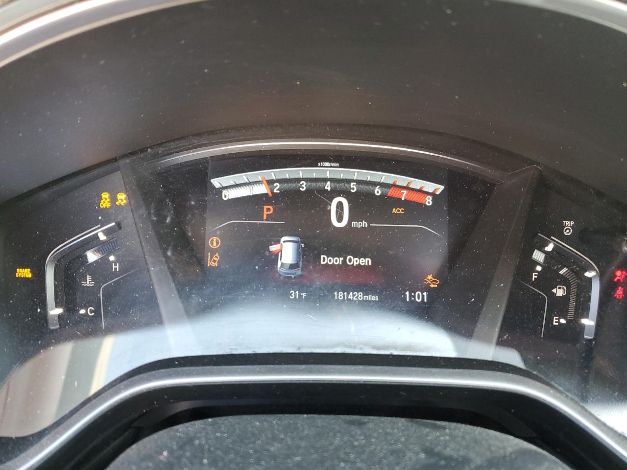 2017 Honda CR-V VIN 2HKRW2H8XHH608604 Copart auction photo, rear end / front end damage thumbnail 9
