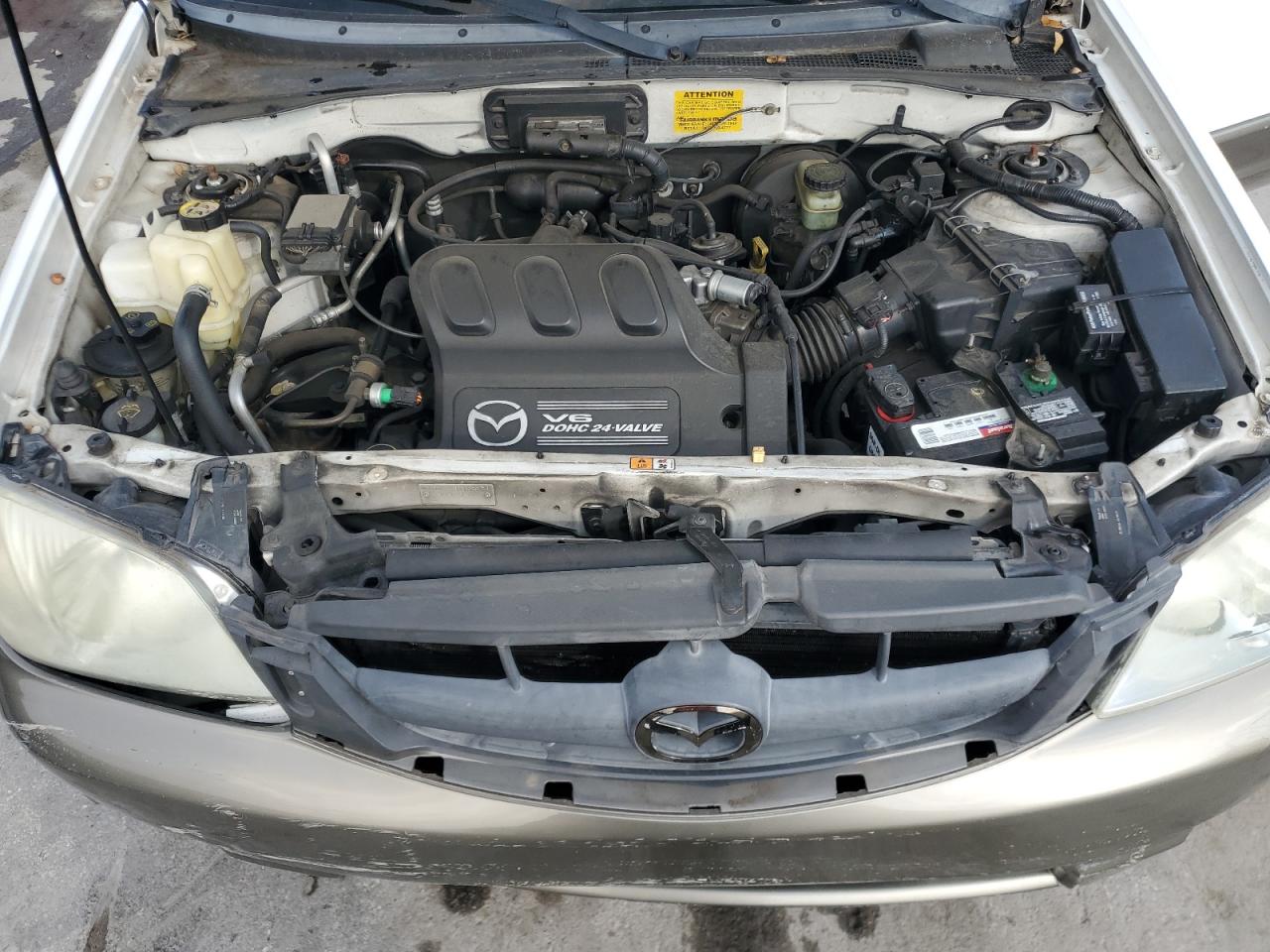 2002 Mazda Tribute VIN 4F2YU09192KM34458 Copart auction photo, front end / side damage thumbnail 12