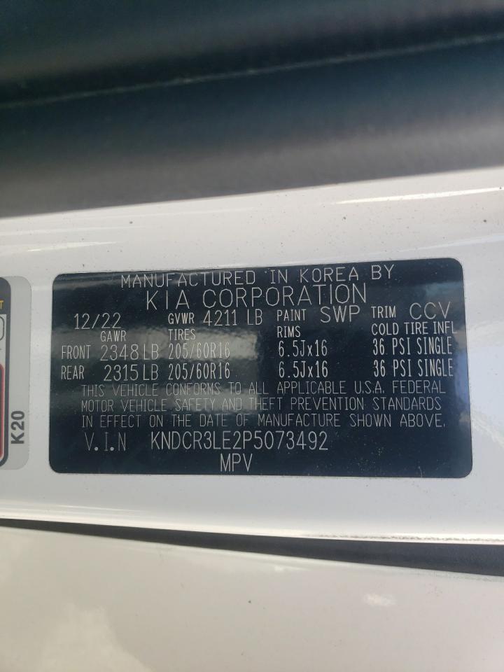 2023 KIA Niro VIN KNDCR3LE2P5073492 Copart auction photo, front end damage thumbnail 15