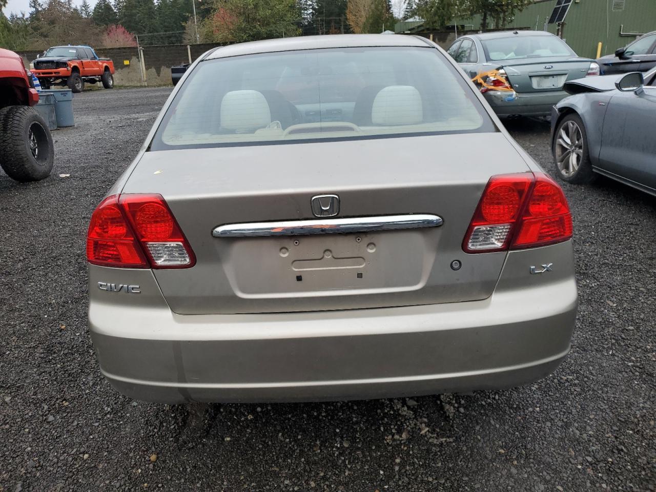 2003 Honda Civic VIN 1HGES16543L007109 Copart auction photo, mechanical damage thumbnail 6