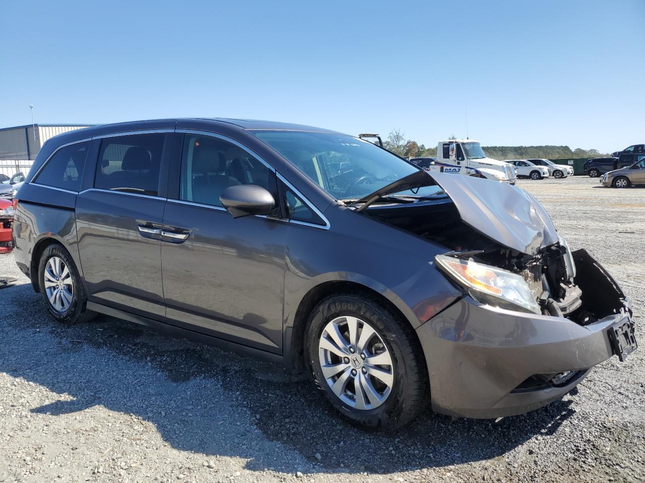 2016 Honda Odyssey VIN 5FNRL5H68GB140314 Copart auction photo, front end damage thumbnail 4