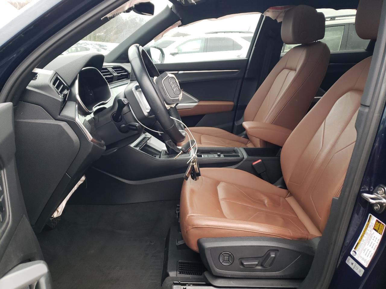 2020 Audi Q3 VIN WA1BECF34L1006583 Copart auction photo, front end damage thumbnail 7