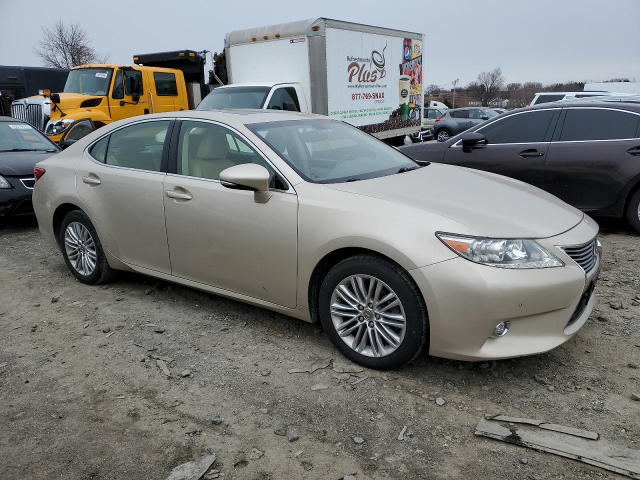 2014 Lexus ES VIN JTHBK1GG2E2139827 Copart auction photo, side damage thumbnail 4
