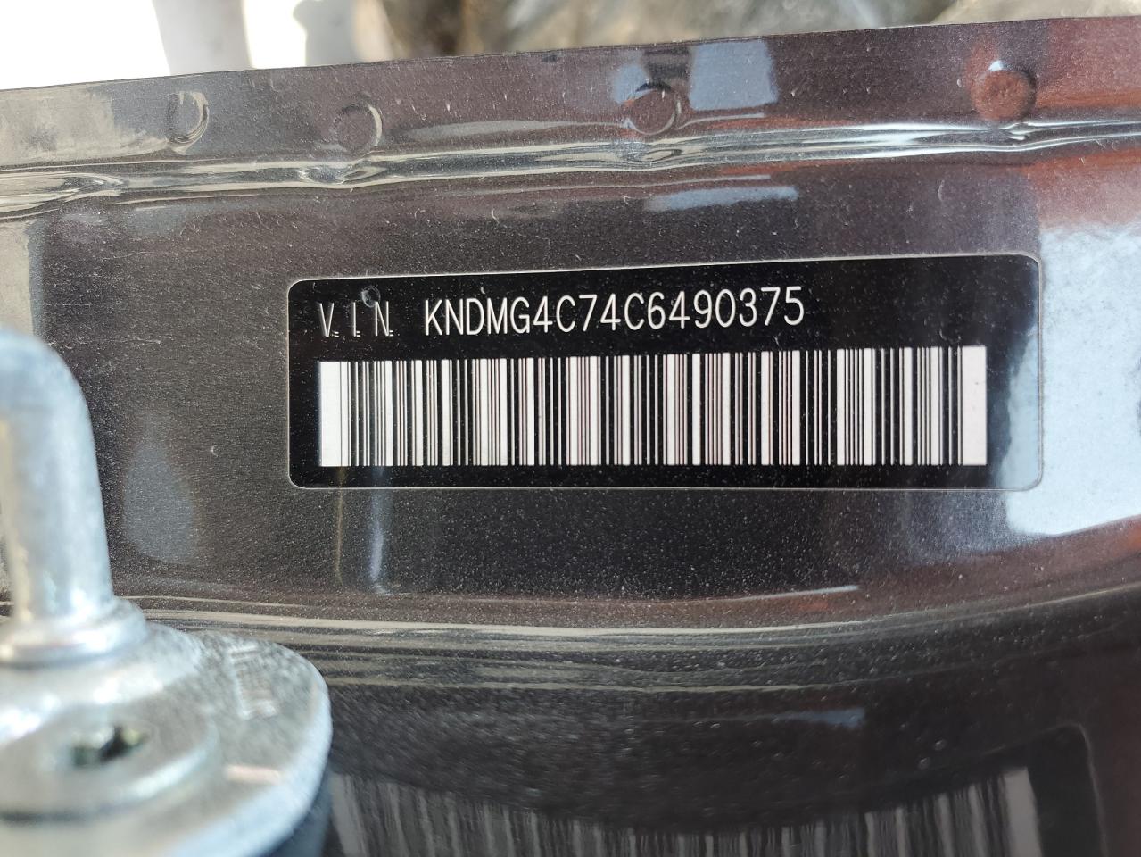 2012 KIA Sedona VIN KNDMG4C74C6490375 Copart auction photo, front end / side damage thumbnail 13