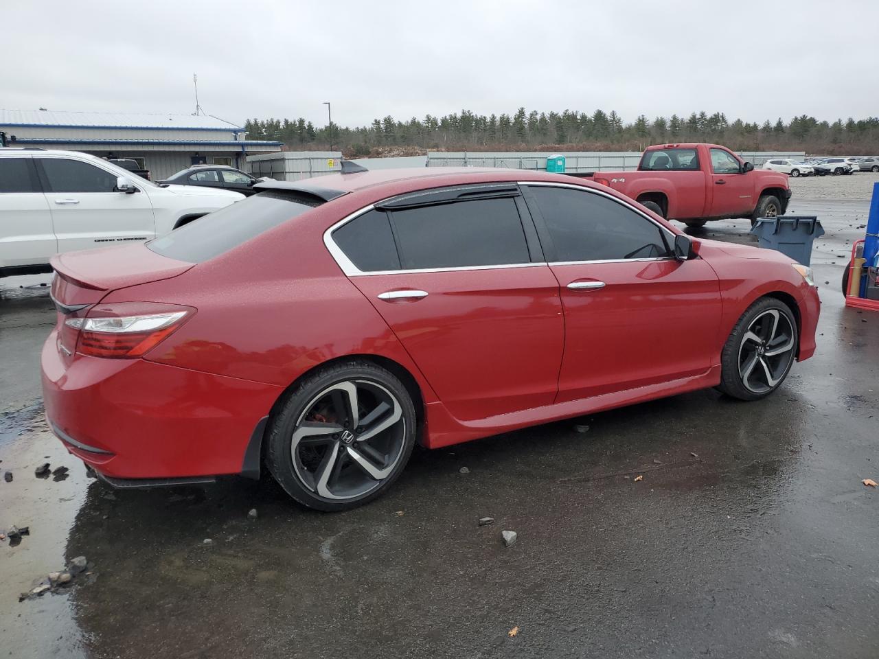 2016 Honda Accord VIN 1HGCR2F55GA122649 Copart auction photo, side / rear end damage thumbnail 3