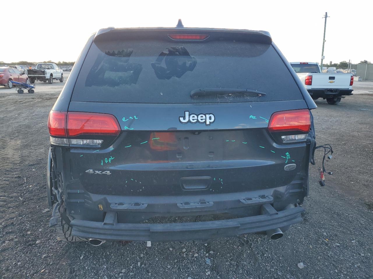 2014 Jeep Grand Cherokee VIN 1C4RJECG3EC212052 Copart auction photo, rear end damage thumbnail 6