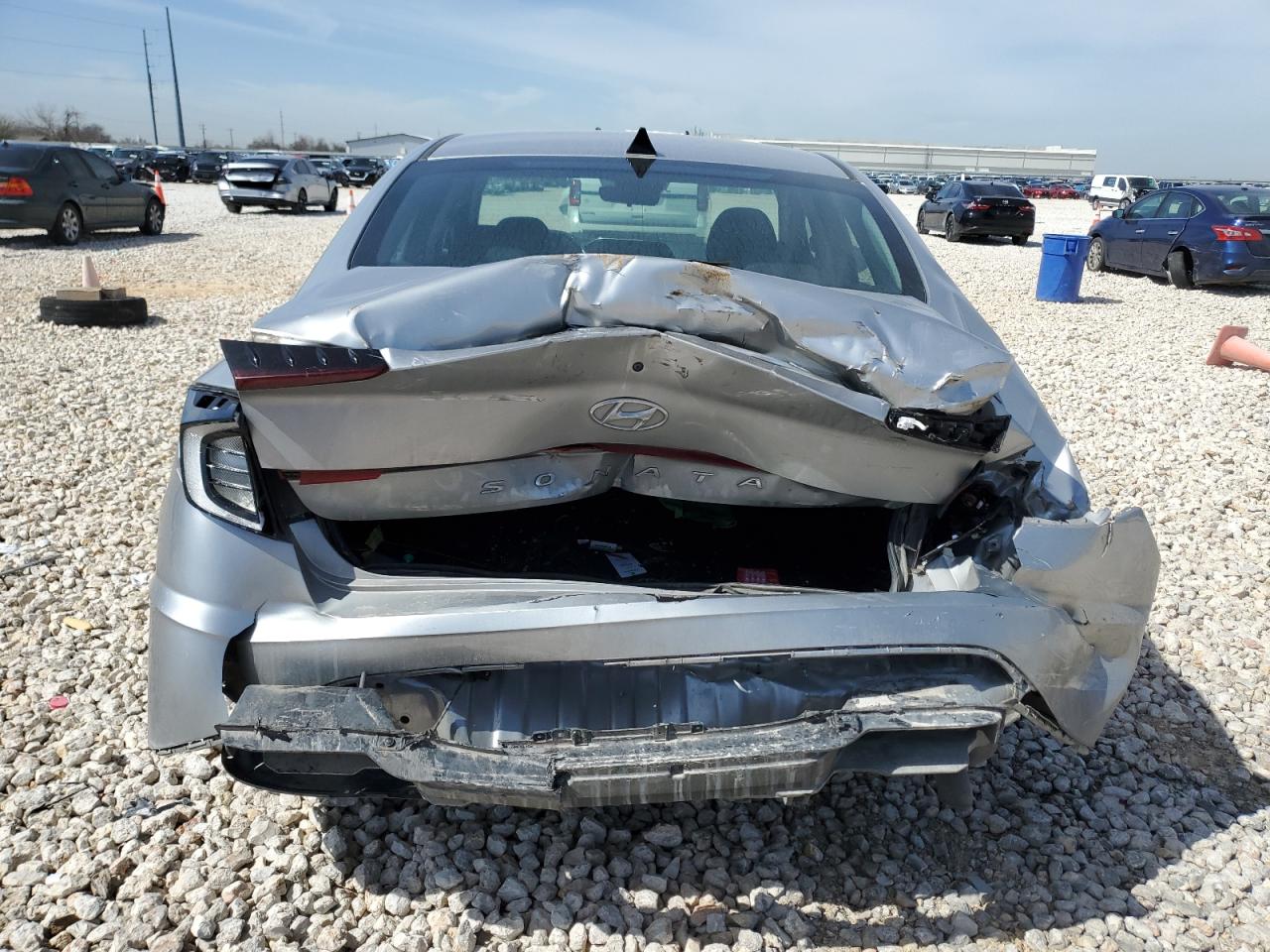 2021 Hyundai Sonata VIN 5NPEG4JAXMH107856 Copart auction photo, rear end damage thumbnail 6