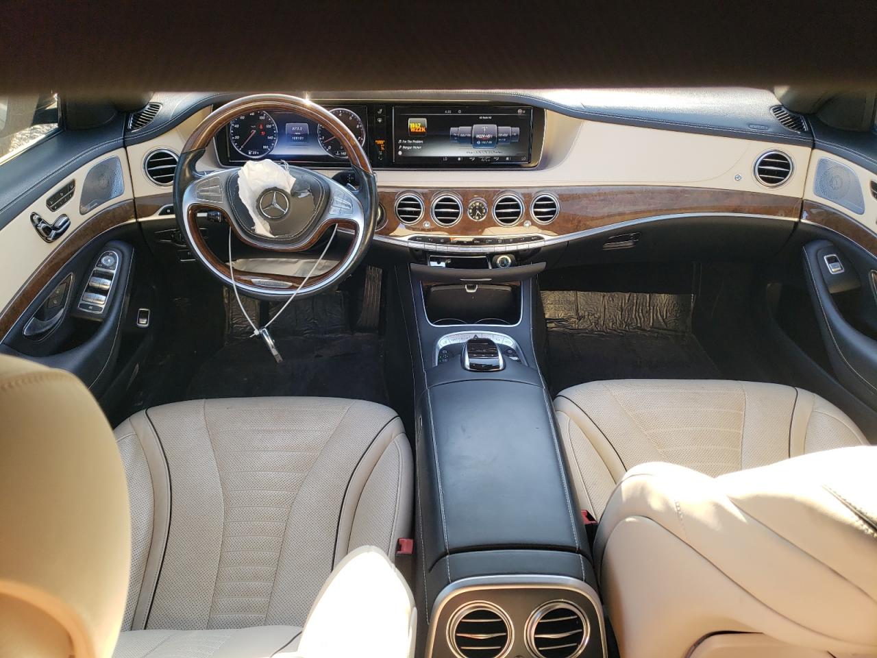 2015 Mercedes-Benz S-klasse VIN WDDUG8CB7FA131377 Copart auction photo, front end damage thumbnail 8