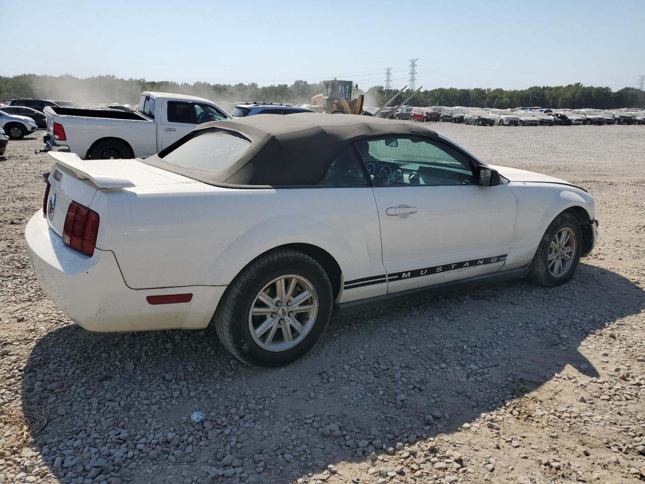 2005 Ford Mustang VIN 1ZVHT84N455240142 Copart auction photo, side / front end damage thumbnail 3