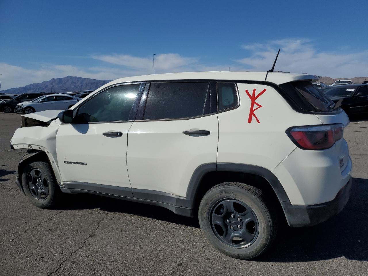 2018 Jeep Compass VIN 3C4NJDAB8JT131062 Copart auction photo, front end damage thumbnail 2