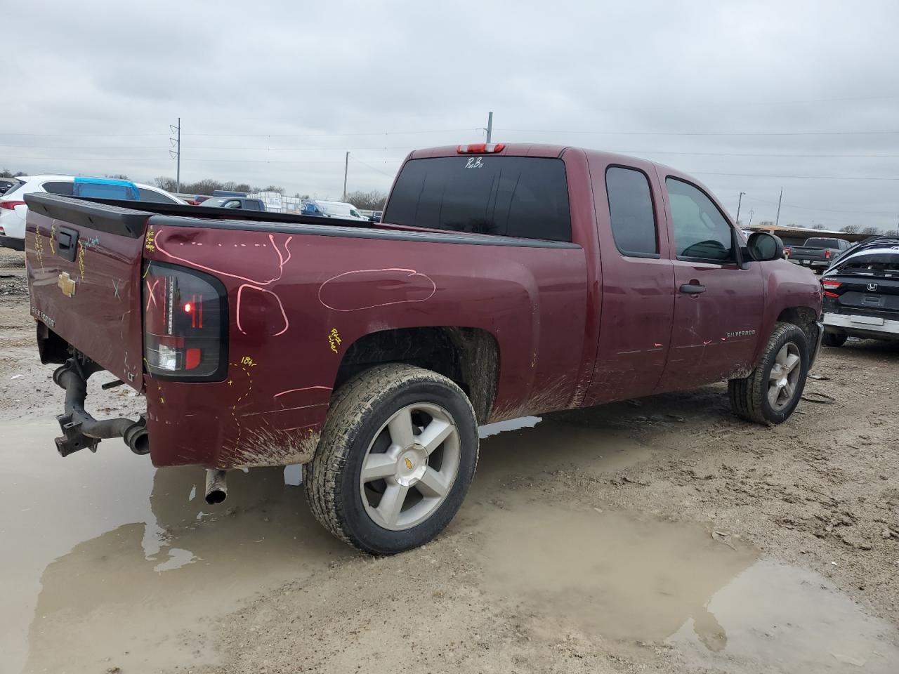 2013 Chevrolet Silverado VIN 1GCRCSE04DZ219810 Copart auction photo, rear end damage thumbnail 3